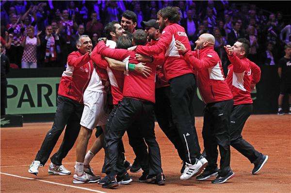 فرحة المنتخب الكرواتي