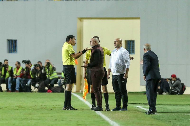 هشام زكريا في مبارة أمس أمام الزمالك