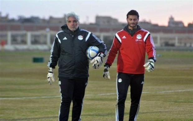 أحمد ناجي مع الحارس الشناوي