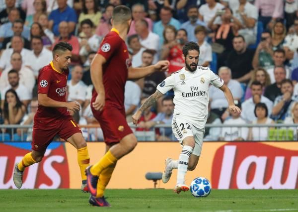 إيسكو كان حاضرا أمام روما بالبرنابيو