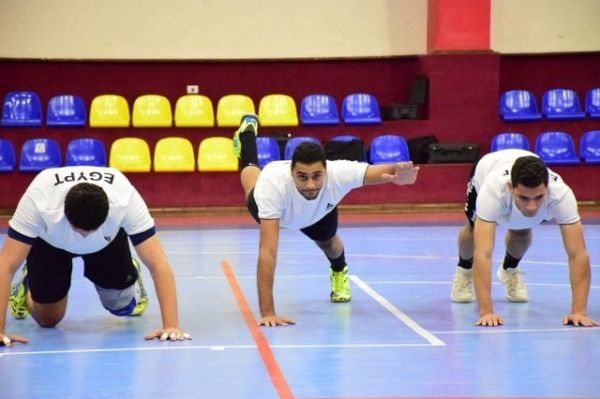 من تدريبات منتخب اليد