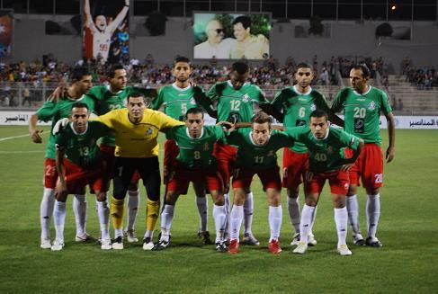 فريق الوحدات قبل بداية المباراة
