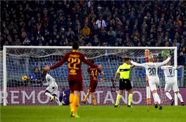 من مباراة روما وإنتر ميلان