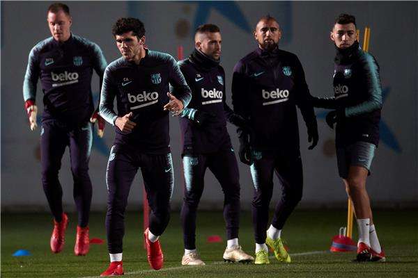 من تدريبات برشلونة
