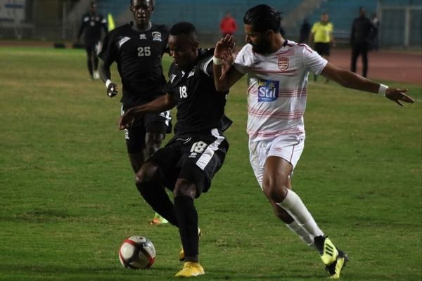 بلال الخفيفي في مباراة أمس امام الجيش الرواندي 