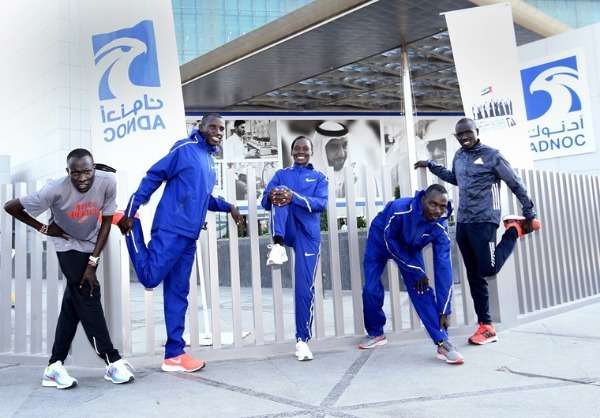 جانب من المتسابقين