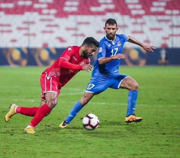 لقطة من مباراة المحرق مع المنامة