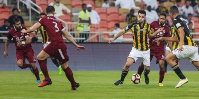 جانب من مباراة سابقة بين الاتحاد والفيصلي