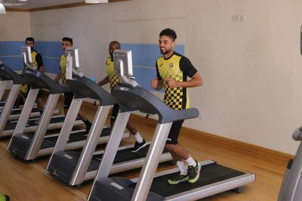 جانب من تدريبات النشامى