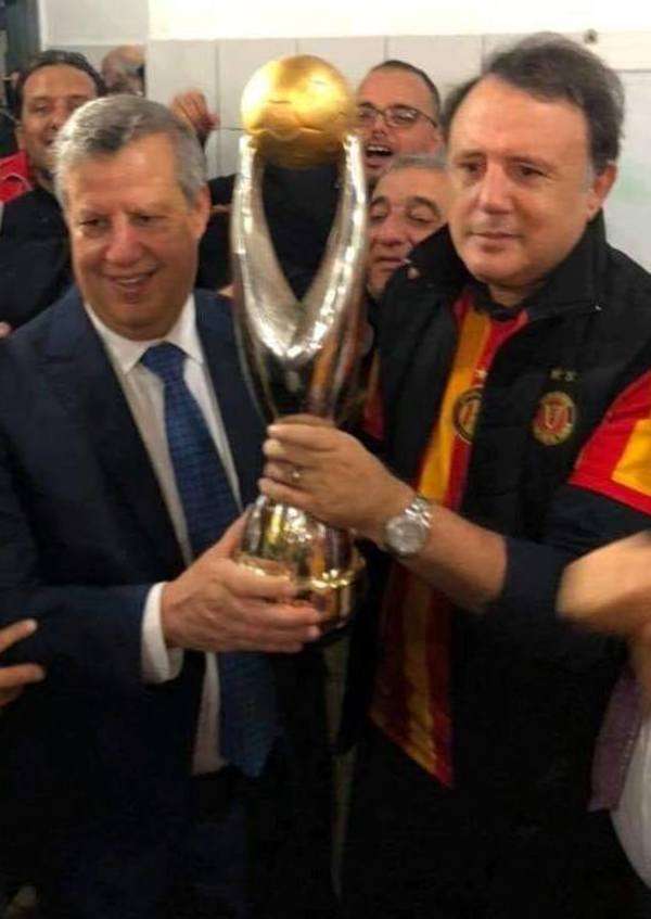 شيبوب رفقة رئيس الترجي حمدي المدب 