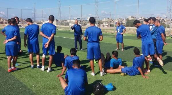 جانب من تدريبات اتحاد خان يونس