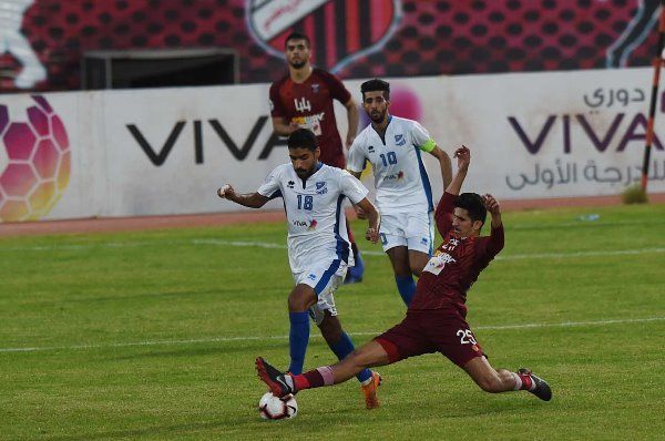 من مباراة النصر والتضامن