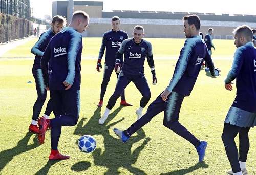 جانب من التدريبات