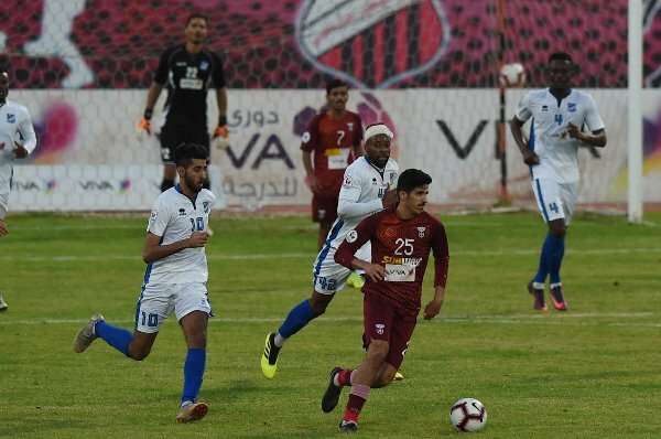 جانب من مباراة التضامن والنصر في كأس ولي العهد