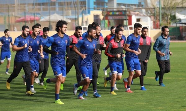جانب من مران الأهلي
