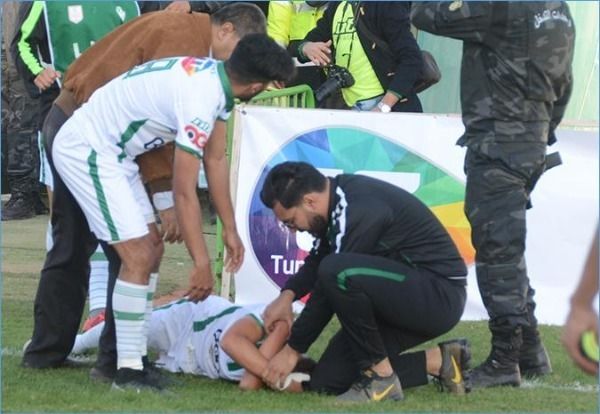 إصابة لاعب شبيبة القيروان 