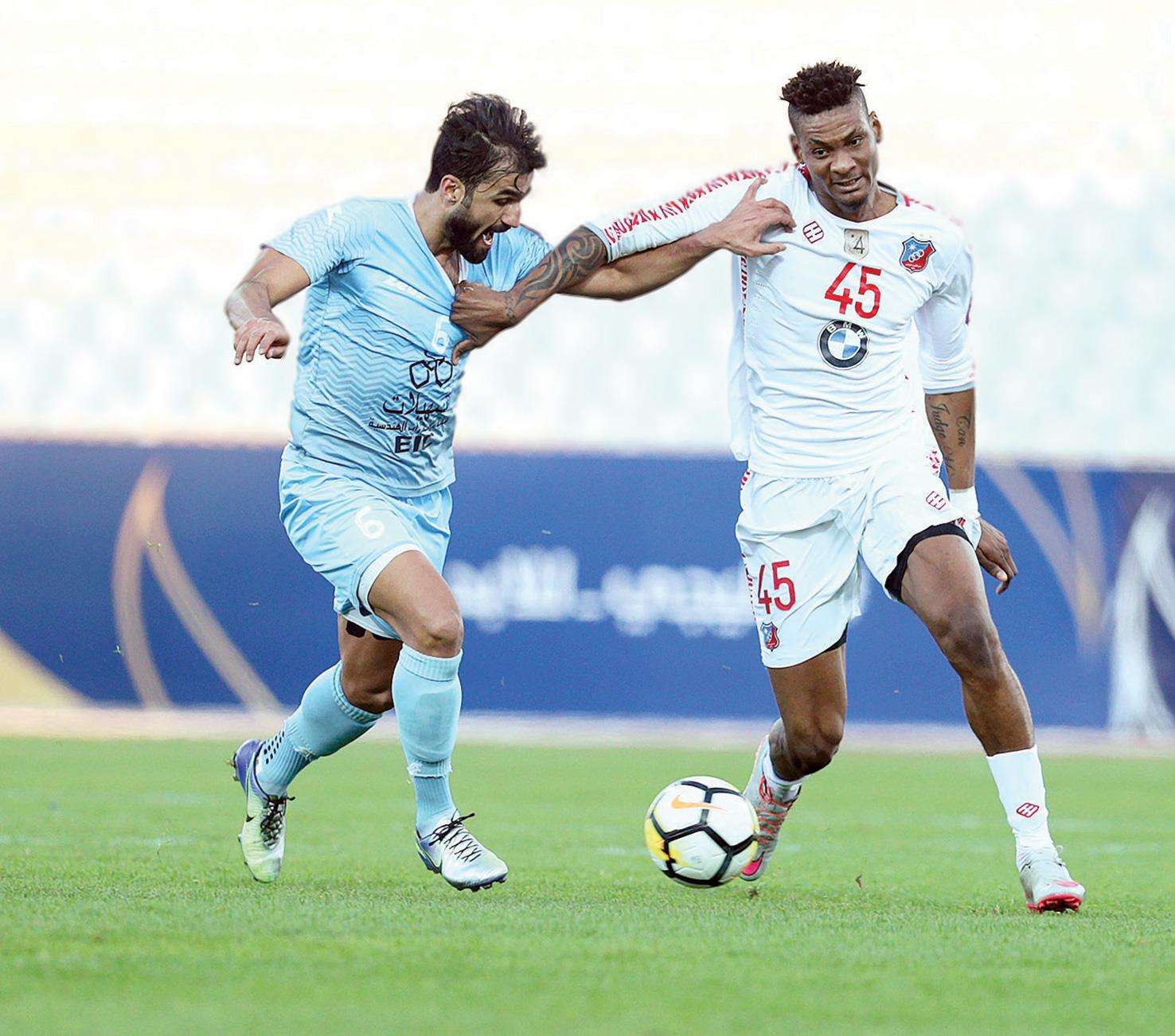 من مباراة سابقة بين الفريقين