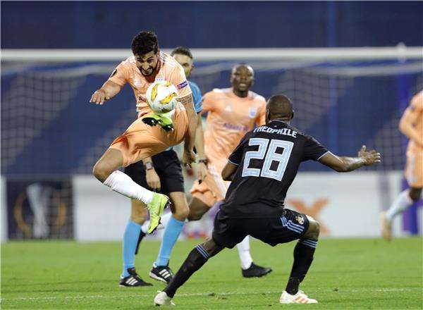 جانب من مباراة دينامو زغرب وأندرلخت