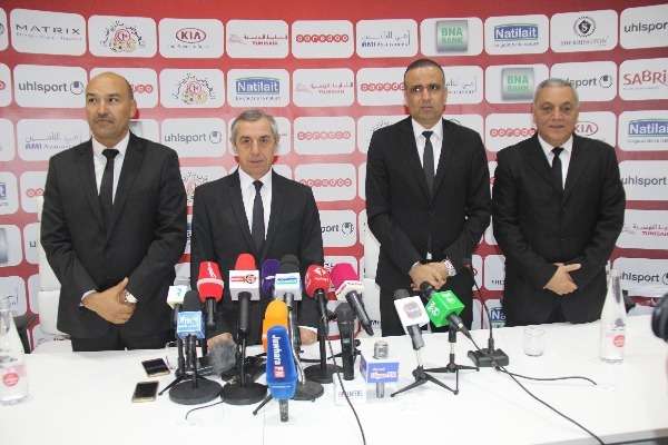 من المؤتمر الصحفي لتقديم المدرب آلان جيريس