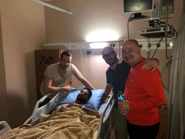 اللاعب في المستشفى