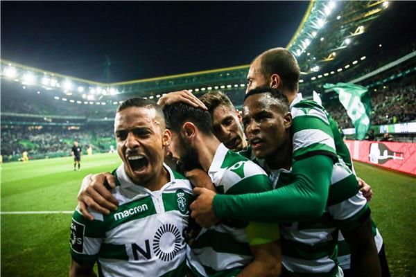 فرحة لاعبي لشبونة