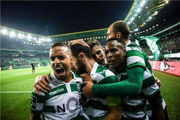 فرحة لاعبي لشبونة