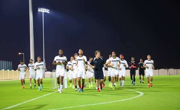 من تدريبات المنتخب الفلسطيني