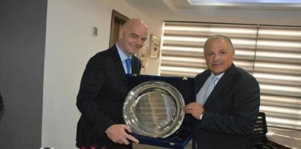 إنفانتينو وهاني أبو ريدة