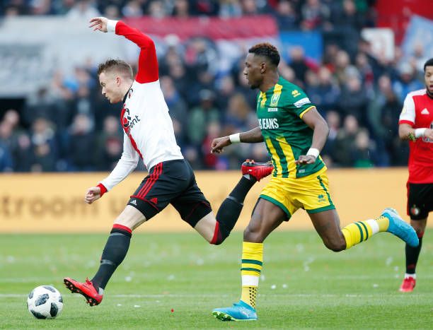 جانب من مباراة فينورد وأدو دين هاج