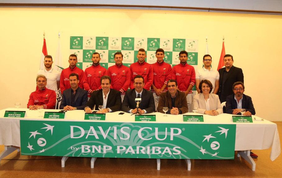 لاعبو منتخب لبنان للتنس