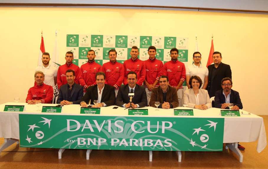 لاعبو منتخب لبنان للتنس