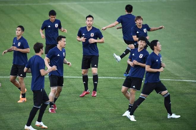 لاعبو منتخب اليابان