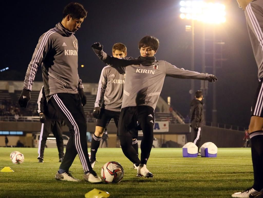 لاعب سالزبورج النمساوي مينامينو في تدريب اليوم