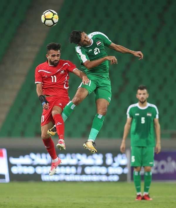 مواجهة سابقة بين فلسطين والعراق