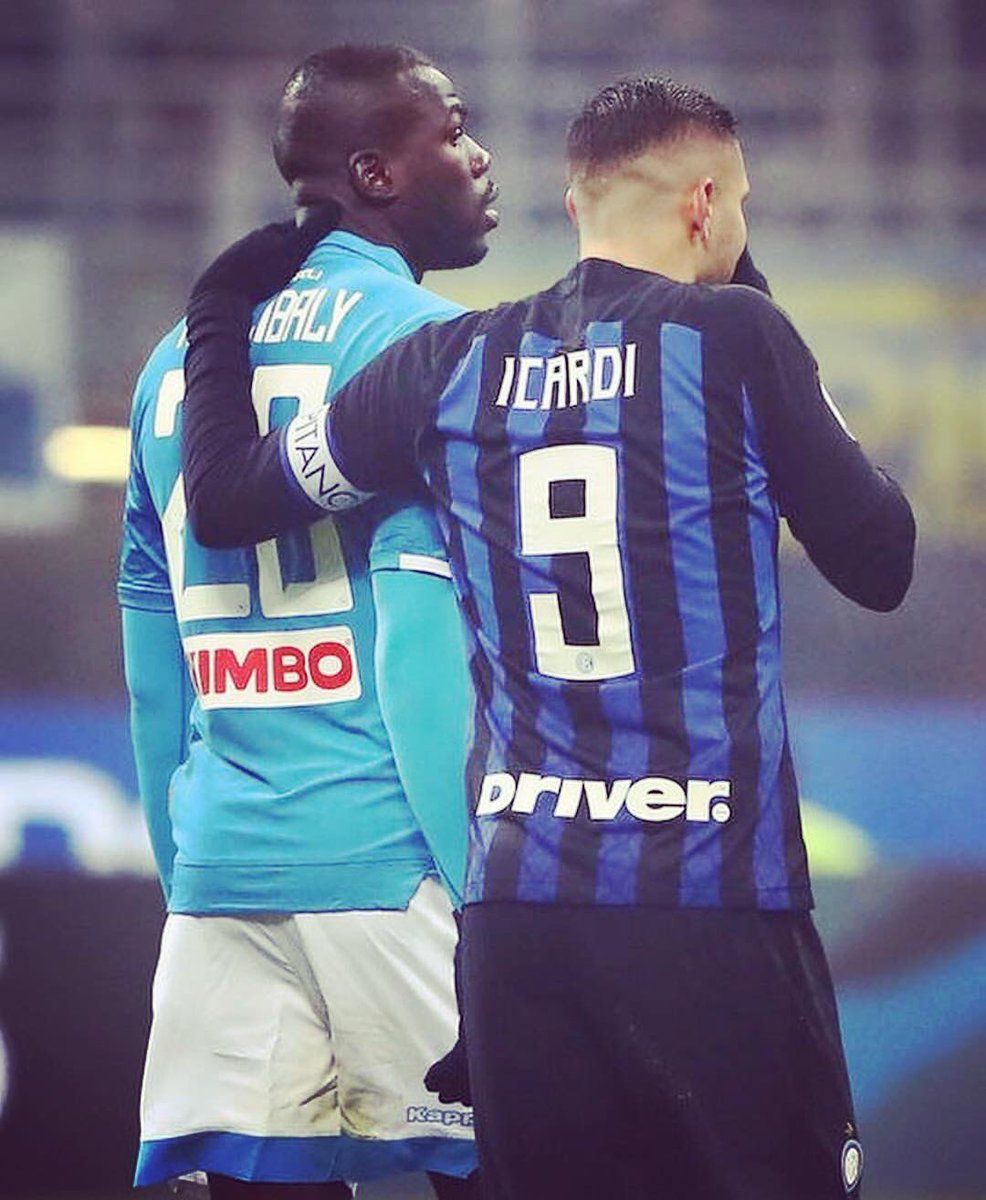 إيكاردي وكوليبالي خلال اللقاء