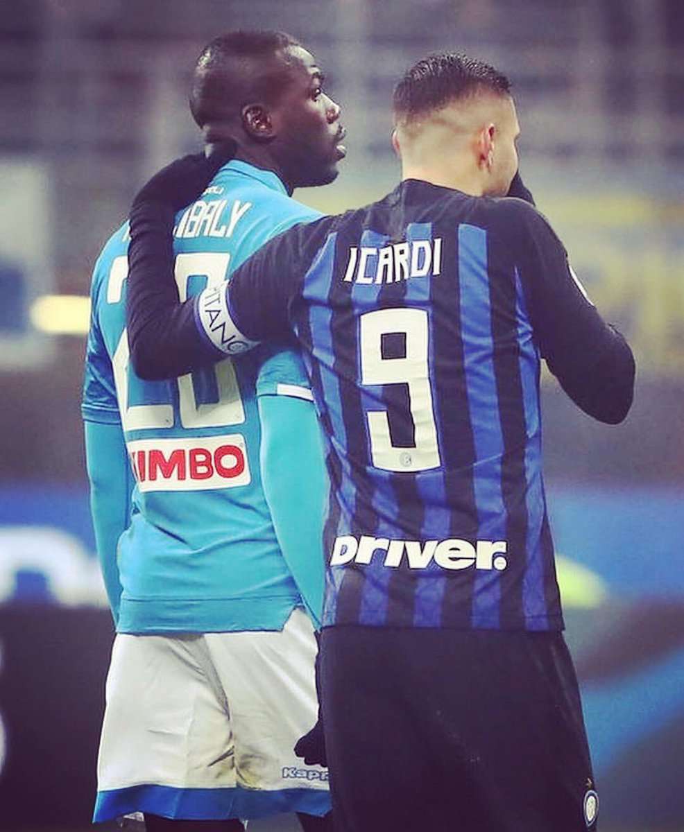 إيكاردي وكوليبالي خلال اللقاء