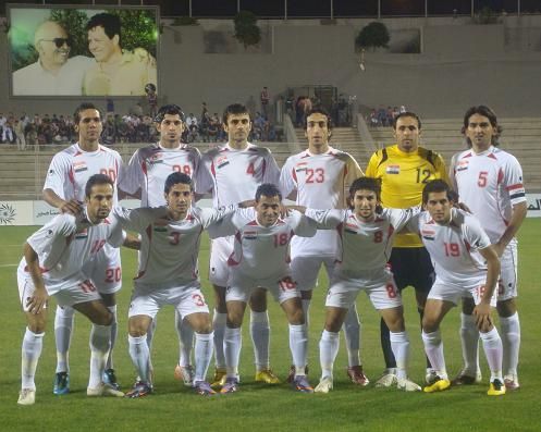 المنتخب العراقي قبل بداية المباراة