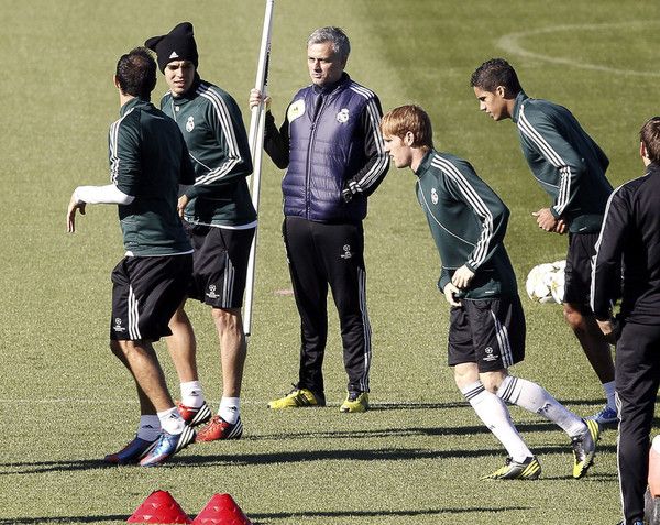 مورينيو وكاكا في مران ريال مدريد