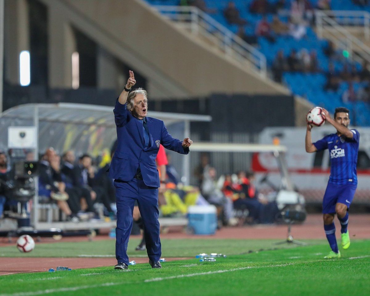 جيسوس خلال اللقاء (من تويتر نادي الهلال)