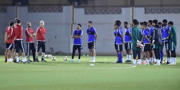من مران منتخب الإمارات الأولمبي
