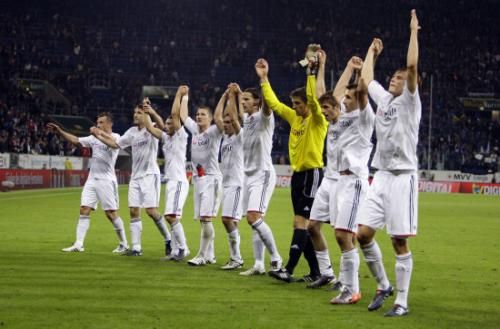 لاعبي البايرن بعد نهاية المباراة