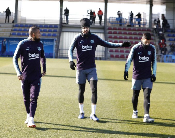 من مران برشلونة