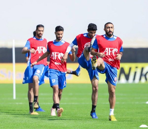 من تدريبات المنتخب البحريني
