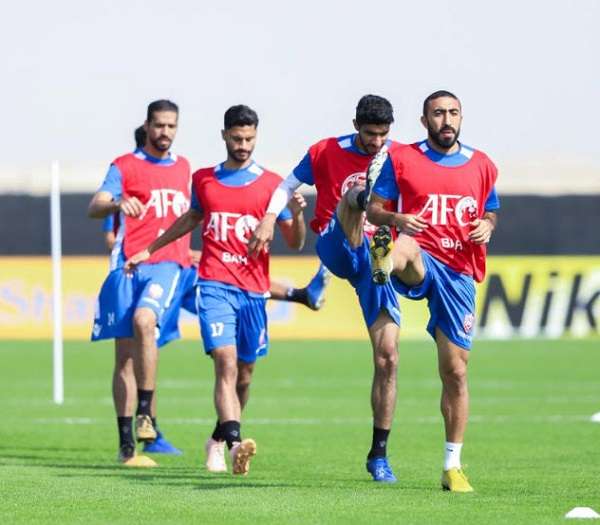 من تدريبات المنتخب البحريني