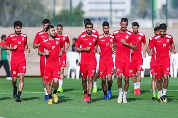 جانب من تدريبات البحرين