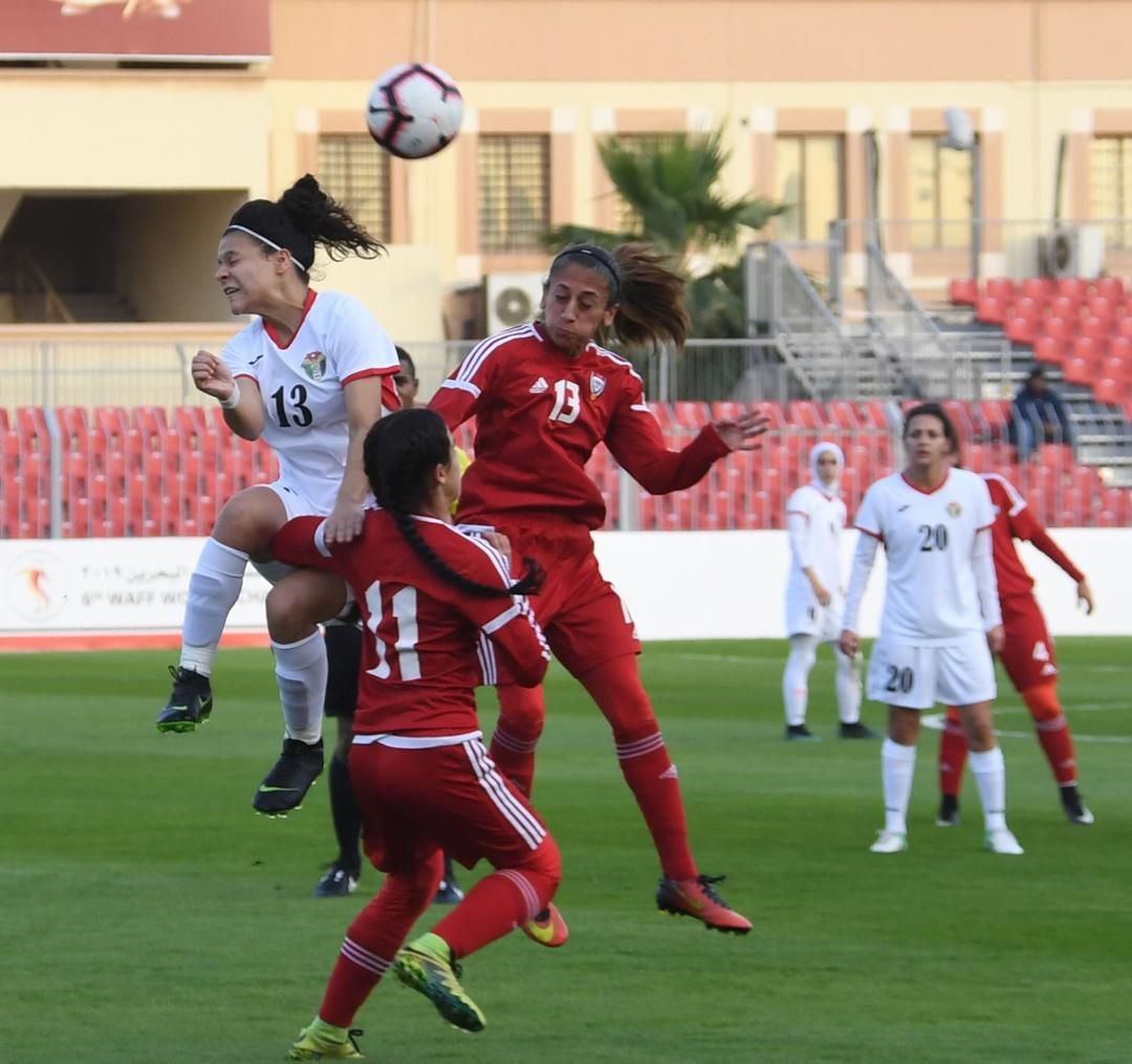 من مباراة الإمارات والأردن