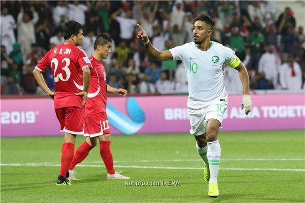 من مباراة السعودية وكوريا الشمالية 