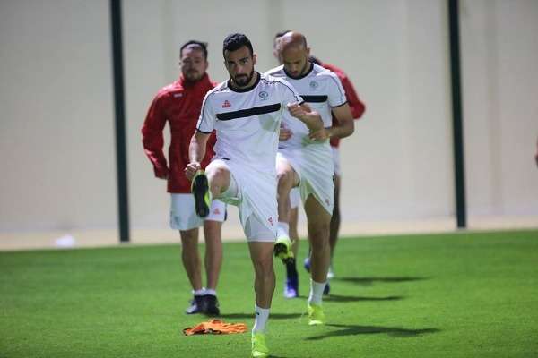 من تدريبات منتخب فلسطين
