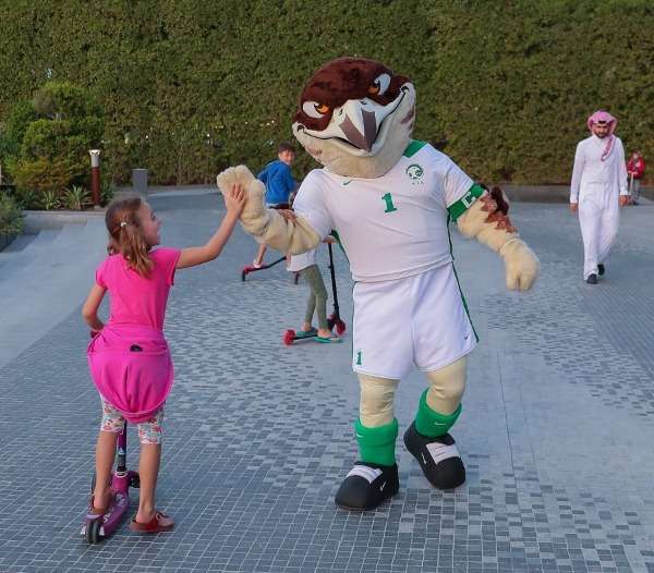 تميمة المنتخب السعودي "الصقر"