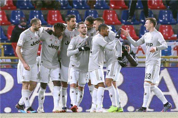 فرحة لاعبي يوفنتوس